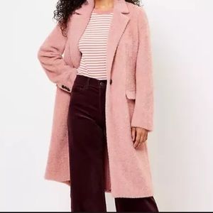 Loft Herringbone Cozy Coat NWT